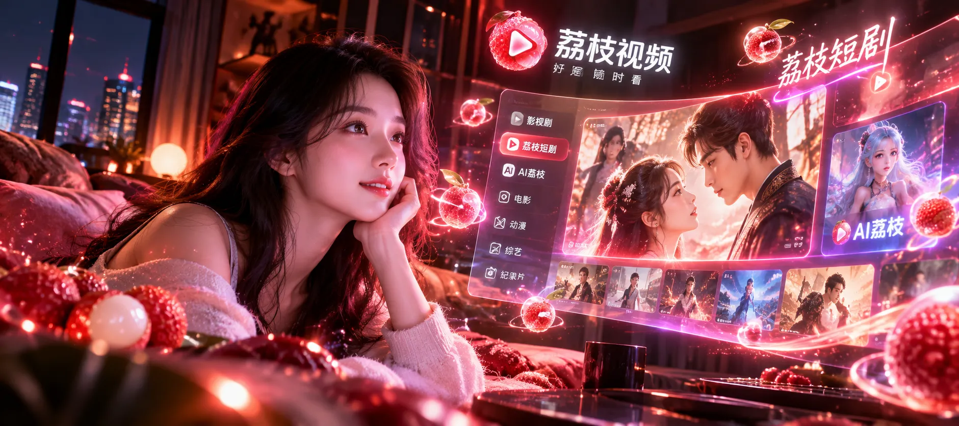 用于呈现多样影视故事氛围的主题画面